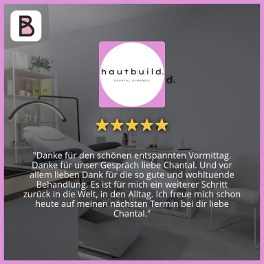 5 Sterne Bewertung - Studio hautbuild. Chantal Symanzik