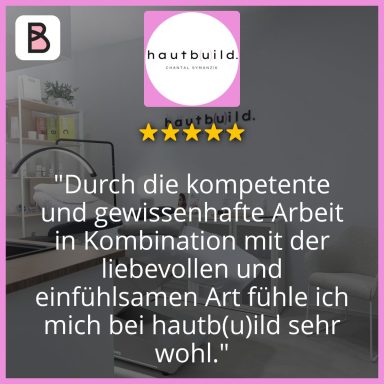 Kundenmeinung zur Behandlung im Studio hautbuild.